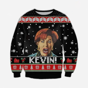 Kevin!!! Home Alone Ugly Christmas Sweater, Kevin Home Alone 2 Ugly Sweater, Home Alone Movie Sweater, Ugly Christmas Sweater, Xmas Gift