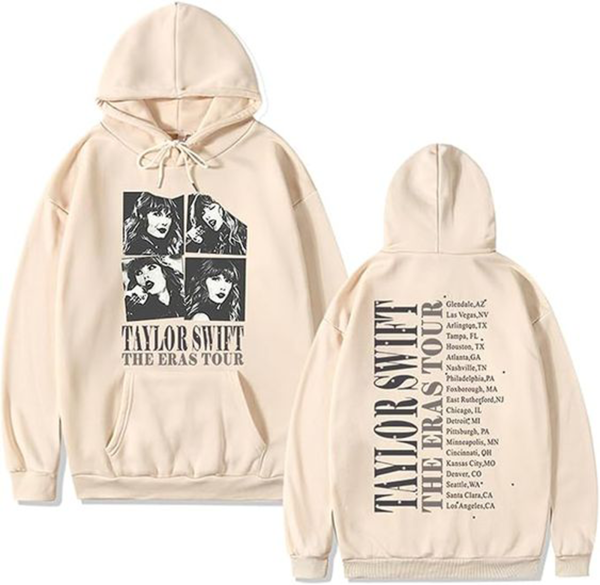 2 Sided Eras Tour 2024 Hoodie, Swiftie Hoodie, Trendy Hoodie, Unisex T-Shirt, Oversized Hoodie, Women’s Sweater, Gift for Swifties