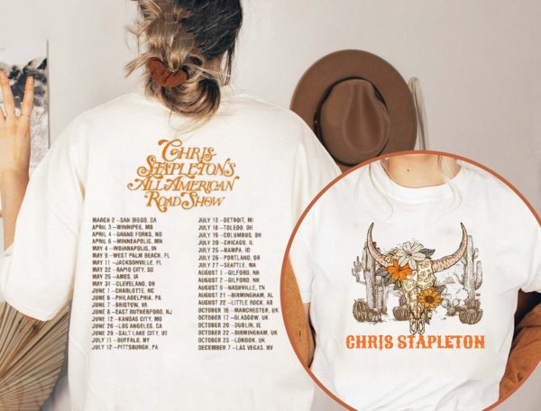 Chris Stapleton Tour 2024 Shirt, Chris Stapleton All American Road Show Sweatshirt, Hoodie,  Chris Stapleton Fan Shirt, Chris Stapleton Country Music Tee