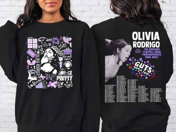 Guts Olivia World Tour Shirt, Vintage Olivia Guts Tour Shirt, Rodrigo World Tour Concert Shirt, Sweatshirt, Hoodie all size