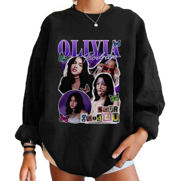 Retro Oli-via Rod-rigo Guuts Album Sweatshirt, Bad Idea Right T-Shirt, Olivia Guuts World Tour,Oli-via Rod-rigo Merch,Music Tee,Gift For Fan