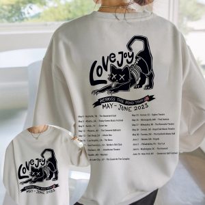 Lovejoy Tour Shirt Sweatshirt,The Lazy Cat Tee Hoodie, Lovejoy band Concert 2023 Shirt, Across The Pond Tour 2023 Shirt, The Lazy Cat Tee, Lovejoy Tour Fan Gift