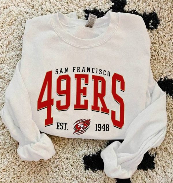 Vintage San Francisco Football Crewneck Sweatshirt, 49ers Shirt, Niners T-Shirt, The Niners, San Francisco Sweatshirt, 49er , Niners Gifts