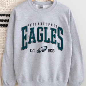 Philadelphia Football Embroidered Sweatshirt ,Gift for Fans Philadelphia Eagles Hoodie, Retro Style Philadelphia Football shirt, Sunday Football