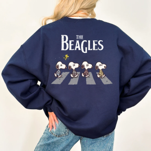 Snoopy Shirt, The Beagles Sweatshirt, Abbey Road Inspired Shirt, Fall Dogs Shirt, Funny Beatles Inspired Apparel, Cartoon Sweater, Snoopy