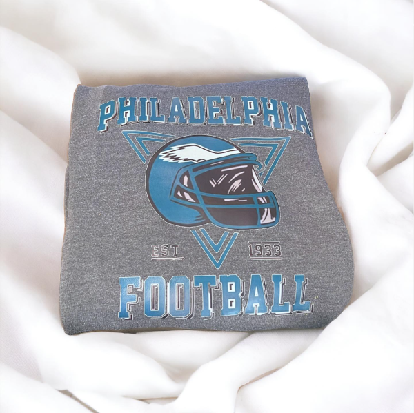 Philadelphia Football Vintage Style Comfort Colors Sweatshirt,Philadelphia Football Sweater,Football Shirts, Philadelphia Retro Crewneck