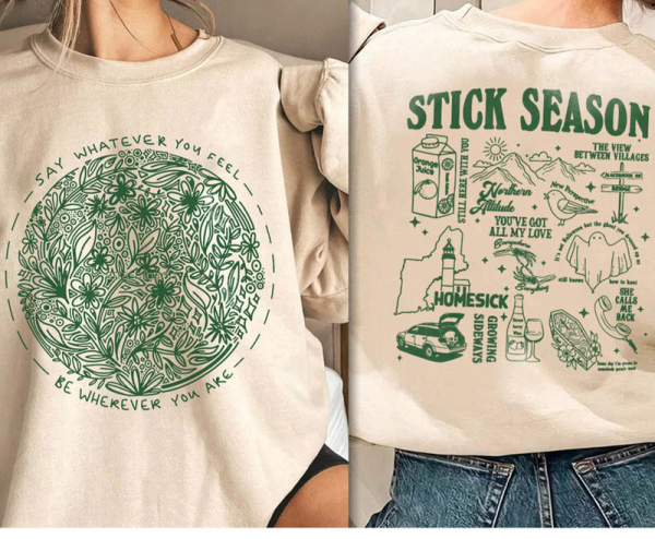 Stick Season Sweatshirt, Noah Kahan Crewneck, Vintage Stick Season T-shirt, Noah Kahan Tour Hoodie, Noah Kaha Tour Merch, Country Music Tee