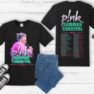 P!nk Pink Singer Summer Carnival 2024 Festival WORLD Tour T shirt Hoodie