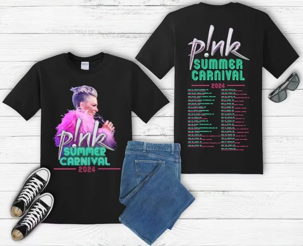 P!nk Pink Singer Summer Carnival 2024 Festival WORLD Tour T shirt Hoodie