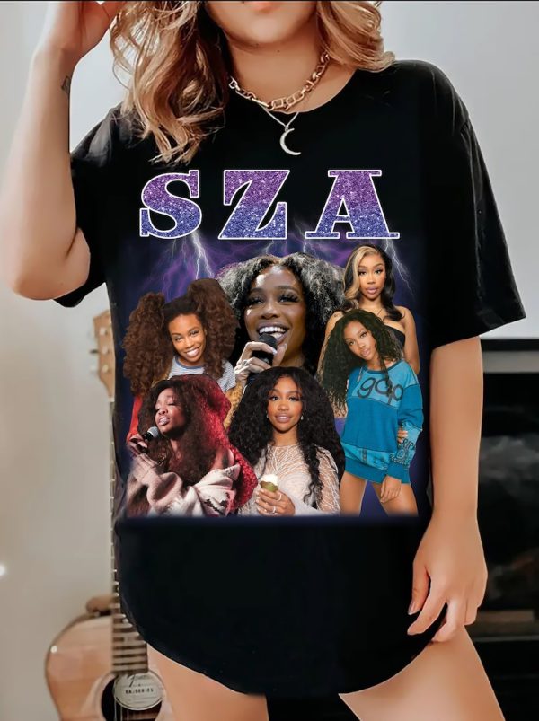 Vintage 90s Graphic Style SZA Shirt – SZA Vintage Sweatshirt – Retro American Singer Oversized T-Shirt Rap Hip Hop Bootleg Gift For SZA Fan