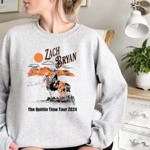 Zach Bryan The Quittin Time Tour 2024 Sweatshirt, Country Music Singer, Zach Bryan Merch, Zach Bryan Fan Shirt, The Quittin Time Tour Hoodie