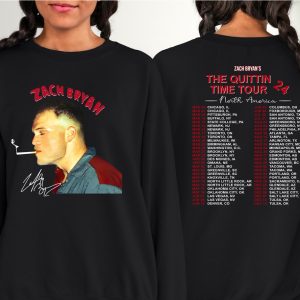 Zach Brown Band The Quittin’ Time Tour 2024 Vintage Style Bootleg Merch Hoodie , Zach brown tour 2024 Sweater Merchandise, Zach Bryan Hoodie