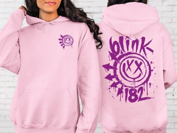 Blink 182 Sweatshirt, Blink 182 2024 Tour Sweatshirt, Smile Face Sweatshirt, Music Sweatshirt, Vintage Band Sweatshirt, Rock Sweatshirt