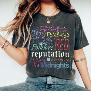 Taylor Swiftie Shirt, Swiftie Albums Shirt, Swiftie Shirt, The Eras Tour Shirt, TS Lover Shirt, Red Midnights 1989 Lover Tee, New Eras Tour