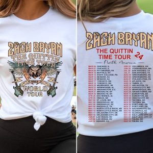 Zach Bryan The Quittin Time Tour 2024 Sweatshirt, Country Music Singer, Zach Bryan Merch, Zach Bryan Fan Shirt, The Quittin Time Tour Hoodie