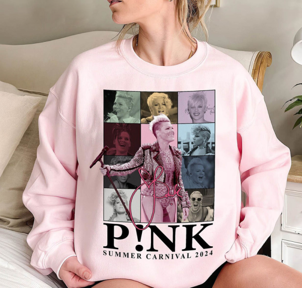 P!nk Pink Singer Summer Carnival 2024 Tour Shirt,Pink Fan Lovers Shirt,Music Tour 2024 Shirt,Trustfall Album Shirt,Concert 2024 P!nk shirt