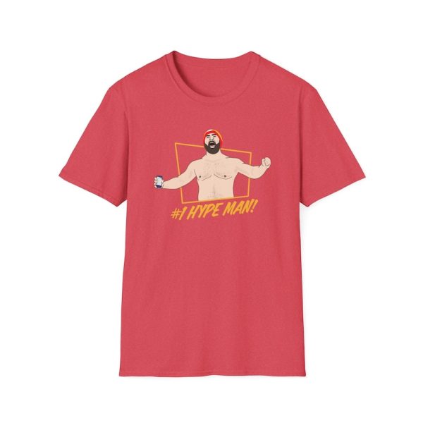 Jason Kelce #1 Hype Man T-Shirt, Chiefs football, Travis Kelce, 2024 Playoffs