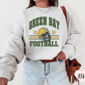 Vintage Gr.een Bay Sweatshirt, Football Lover, Football Hoodie, Football Shirt, Retro Gr.een Bay Crewneck Sweat