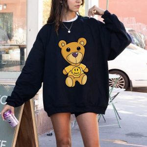 Drew Bear Soft Fabric Oversize Hoodies – Embroidered Design – Drew House Merch Tribute