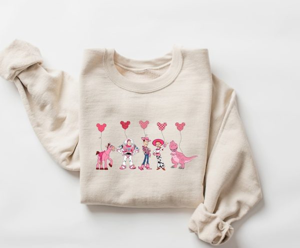 Toy Story Movie Characters Valentine Sweatshirt, Disney World Toy Story Valentine Sweater, Happy Valentine Day, Buzz Lightyear Valentine Tee