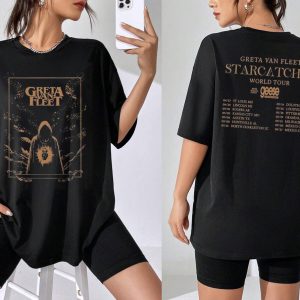 Greta Van Fleet Shirt, Greta Van Fleet Sweatshirt, Starcatcher Greta Van Fleet Shirt, Music Tour 2024 Shirt, Vintage 90s Y2K Clothing