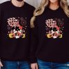 Micke.y and Min.nie Love Sweatshirt, Cute Couple Sweaters, Valentine’s Day Gift For Her, Heart Hoodie, Disne.yland Valentine Sweatshirt