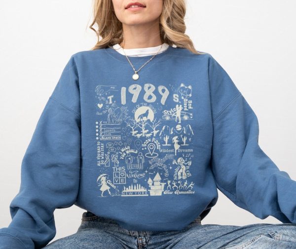 Vintage Ta.ylor 1989TV Shirt, Tay.lor 1989 Sweatshirt, Sw.iftie Merch, 1989 Sweatshirt, Sw.iftie Sweatshirt, The Eras Tour