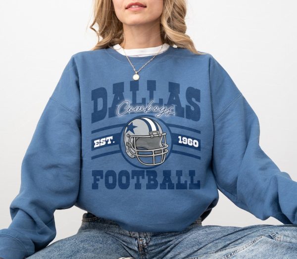 Vintage Dallas Football Sweatshirt, Dallas Fan Crewneck Sweatshirt, Womens Dallas Shirt, Distressed Dallas Sweatshirt, Dallas Football GifVintage Dallas Football Sweatshirt, Dallas Fan Crewneck Sweatshirt, Womens Dallas Shirt, Distressed Dallas Sweatshirt, Dallas Football Gif