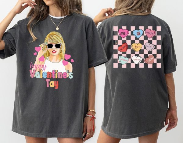 Tay.lor Vale.ntine Shirt, Valentine Tay.lor’s Version Shirt, Gift For Swifties, Swi.ftie Valentine Shirt, Swiftie Candy Hearts T-Shirt