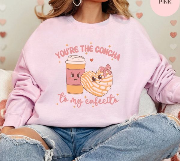 Latina concha women sweatshirt, concha sweater, Mexican valentines day, Spanish Valentines day shirt, Latina Women’s sweatshirt,Latina mom