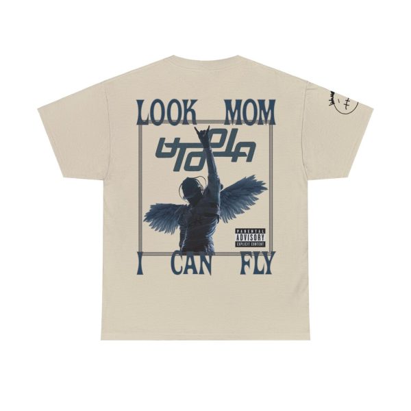 Graphic “Look Mom I Can Fly” Heavy Cotton Tee | Tr.avis S.cott Merchandise | Utopia Album Tee | Vintage T-Shirt | Cactus Jack T-Shirt