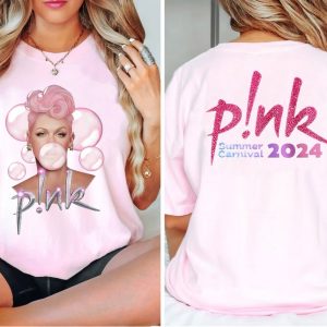 P!nk Pink Singer Summer Carnival 2024 Tour Shirt,Pink Fan Lovers Shirt,Music Tour 2024 Shirt,Trustfall Album Shirt,Concert 2024 P!nk shir