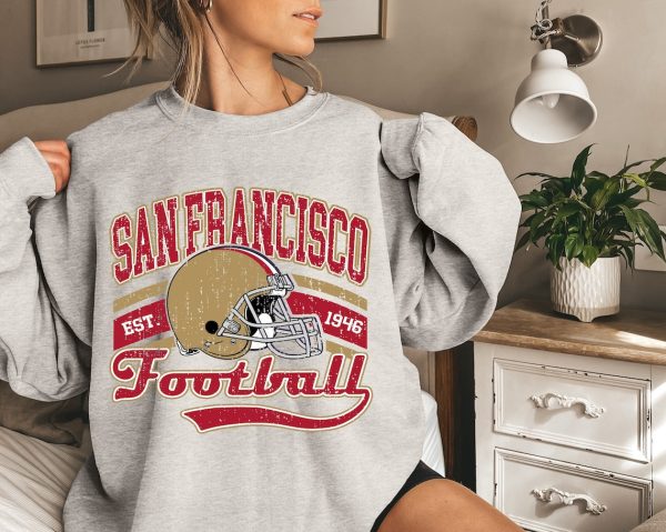 Vintage San Francisco Football Crewneck Sweatshirt, 49ers Shirt, Niners T-Shirt, The Niners, San Francisco Sweatshirt, 49er , Niners Gifts