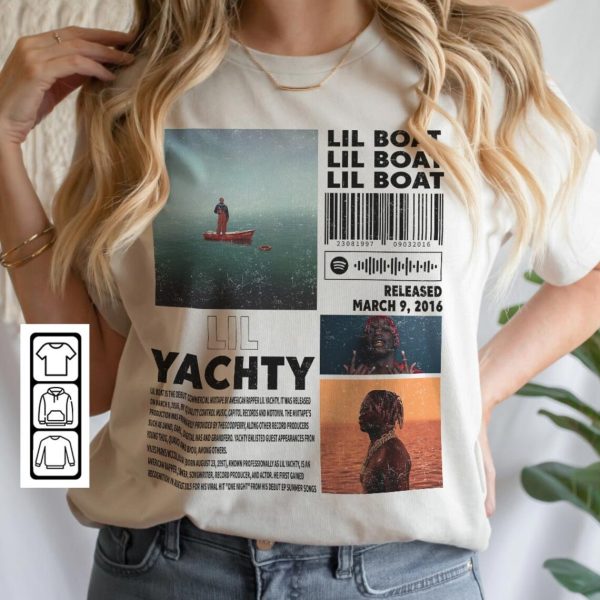 Lil Ya.chty Rap Vintage Shirt, Lil Boat Album 2 Side Sweatshirt, Lil Ya.chty Bootleg Inspired Merch, Lil Yacht.y Retro 90s Shirt