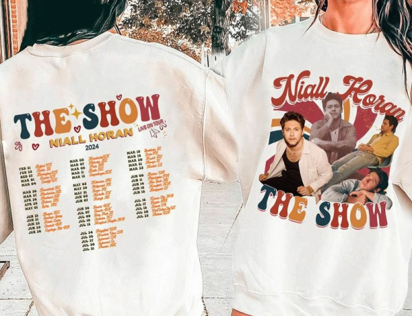 Vintage Niall Horan The Show Live On Tour 2024 Shirt,Niall Horan Shirt,The Show tour 2024 Shirt,Horan Graphic Tee,Gift For Him and Her