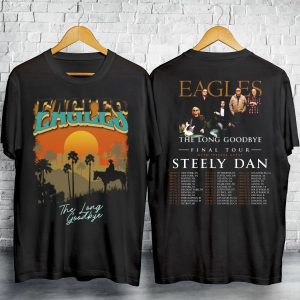 The Eagles 2024 Tour Shirt, Eagles Long Goodbye Tour 2024 Unisex Shirt, The Eagles Band, The Eagles 2024 Tour Shirt, 2024 Tour Fans Shirt