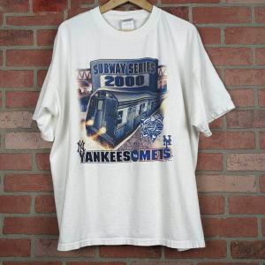 Vintage Yankees Baseball Shirt , Yankees Vs Mets Short Sleeve Unisex T Shirt