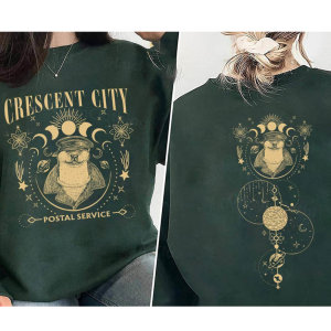 Crescent City Postal Service Sweatshirt, House of Earth and Blood Shirt,Crescent City Otter Hoodie,SJ Maas Crescent City Shirt,Lunathion Tee