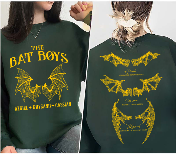 The Bat Boys Shirt, Vintage Acotar Bookish Sweatshirt, The Night Court Illyrians, A Court of Thorn and Roses Rhysand Cassian Azriel