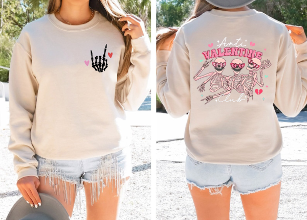 Anti Valentine Sweatshirt Galentines Day Shirt, Anti Valentine Club Shirt, Retro Valentine’s Day Shirt,