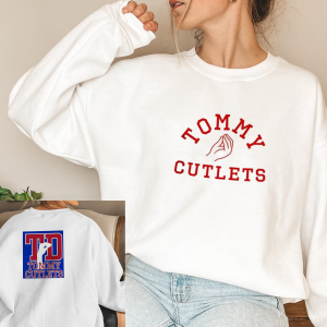 Tommy Cutlets Football,Hoodie NY Italian Hand Gesture, Tommy Cutlets Football Quarterback