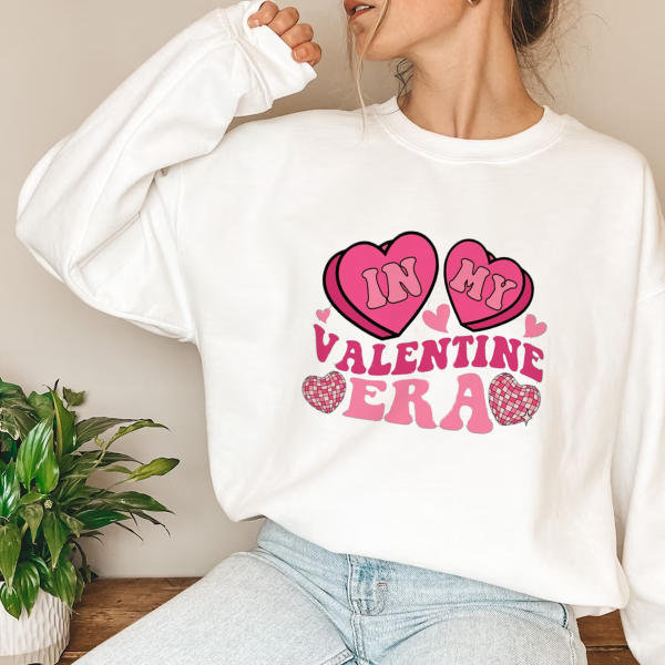 In My Self Love Era Sweatshirt, Self Love Crewneck, Cute Valentines Day Gift For Lover, Valentines Day Heart Tshirt