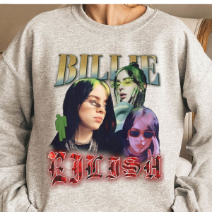 Billie Eilish Vintage Sweatshirt, Treding Unisex T-shirt Unisex Hoodie