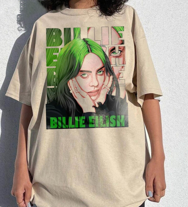 Billie Eilish Happier Than Ever Vintage Tour 2024 Sweatshirt, Trendy Song Sweatshirt, Vintage T-Shirt – Billie Eilish Unisex Top Hands Face