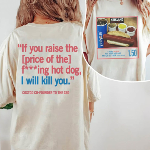 Costco Hot Dog, Sweatshirt, Crewneck, Pullover, Custom, Custom Printing, Women, Men, Cotton, Comfy, Gift, Cute, Funny