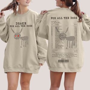 Drake for All The Dogs Music Album Sweatshirt, Hip Hop Hoodie, Drake Rapper Shirt, Bootleg Drake Graphic Tee, Drakes Sweatshirt