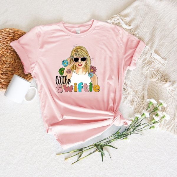 Little Swiftie Shirt,Flower Taylor Girls Shirt,First Concert Outfits,Retro Floral Little Swiftie Shirt, TS Gift For Fan