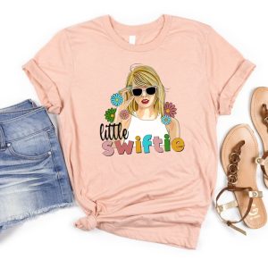 Little Swiftie Shirt,Flower Taylor Girls Shirt,First Concert Outfits,Retro Floral Little Swiftie Shirt, TS Gift For Fan