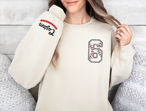 Custom Baseball Sweatshirt, Baseball Mom Crewneck, Baseball Sweatshirt, Custom Baseball,Personalized Baseball, Sport Mom Shirt, Baseball tee