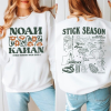 Vintage Noah Kahan Sweatshirt Stick Season 2024, Sweatshirt 2 SIDES Noah Kahan Shirt, Country Music TShirt Noah Kahan, Tour Stick Season Sweatshirt